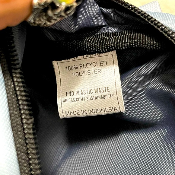 NWT Unisex One Size Adidas Originals Sport Waist Bag/Sling Bag In Sky Blue - Picture 10 of 11